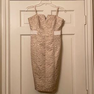 Gold party dress